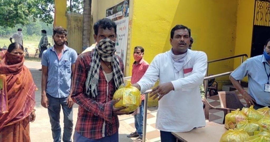 1-Ration material distributed to the people of Ghantapada G.P for Corona Virus (Covid-19)