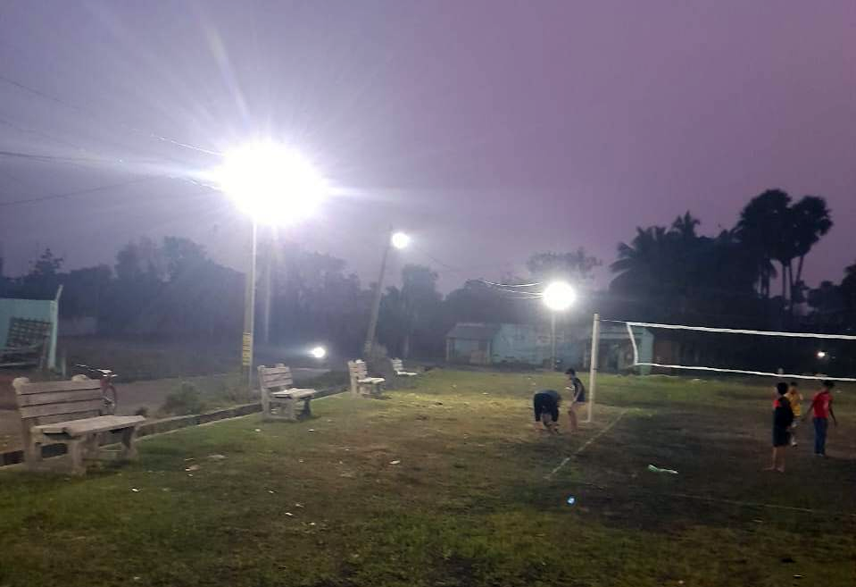 2-Supply of LED lights and supply & installation of Pre-cast Cement Benches for the development of Play Ground of Village Chalagarh under Ghantapada G.P., Dist-Angul.